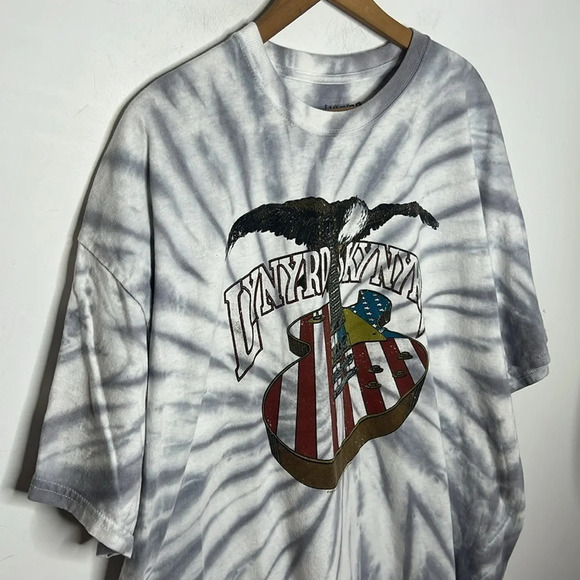 Lynyrd Skynyrd Modern Graphic Tie Dye Rock & Roll Band Boho T Shirt - Picture 3 of 7